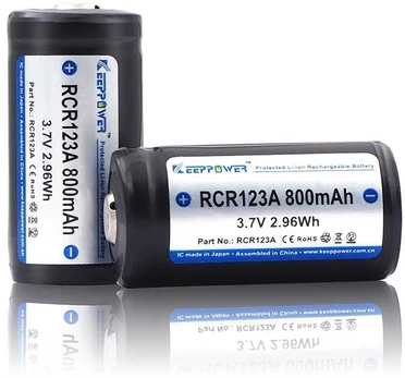 KeepPower akumuliatorius 123A 800mAh 3,7V 2vnt.