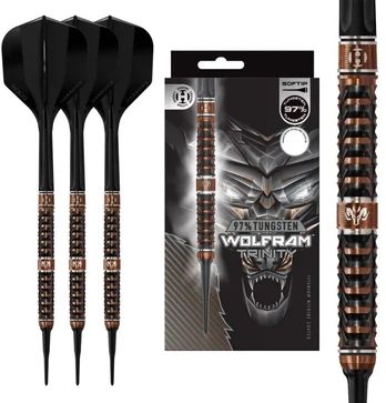 Harrows WOLFRAM TRINITY 97 % softip smiginio strėlytės