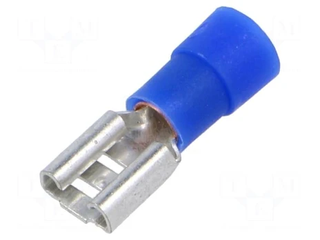 Terminal: flat | 6.3mm | 0.8mm | female | 1÷2.5mm2 | crimped | for cable