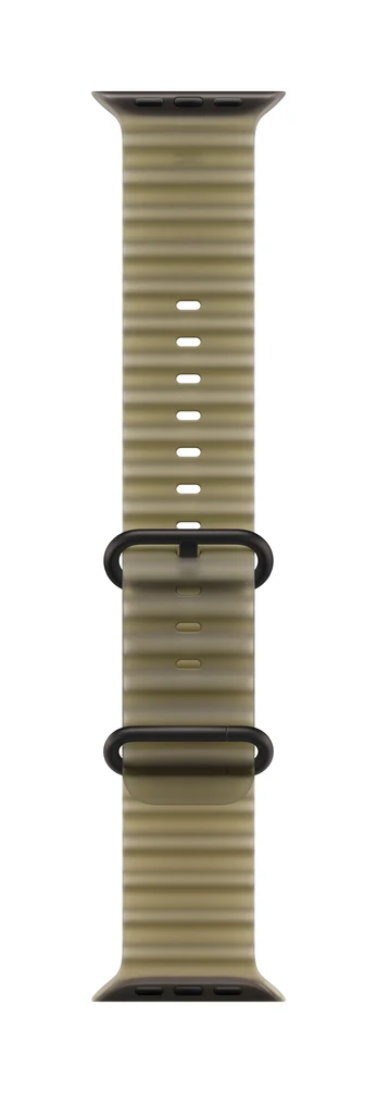 49mm Translucent Kelp Ocean Band - Black Titanium Finish