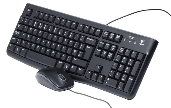 LOGITECH MK120 Corded Combo - BLACK - USB - US INT'L - EER