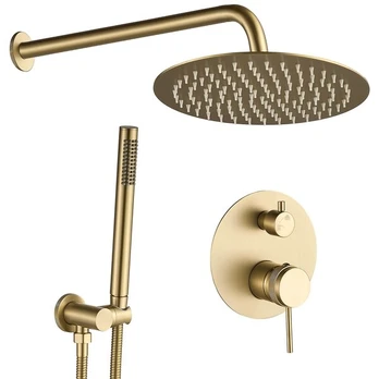 Įleidžiamas Dušo Komplektas Rea Lungo Grip Brush Gold + Box