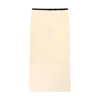Midi sijonas moterims, Balta, Nuova guinea skirt