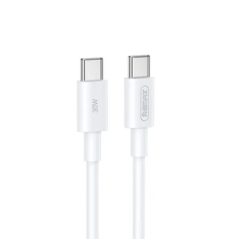 USB kabelis Remax RC-C021 USB-C to USB-C 30W 2.0m baltas