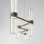 Artemide LED pakabinama lempa Zephyr Linear, bronzos spalvos, 160 cm, programėlė