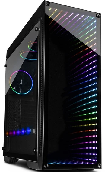 Inter-Tech Infini2 Mirror (X-908) Midi Tower ATX Gaming Gehäuse Seitenfenster