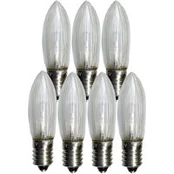 LED pakaitinė lempa E10 0,2W 2100K 7 vnt