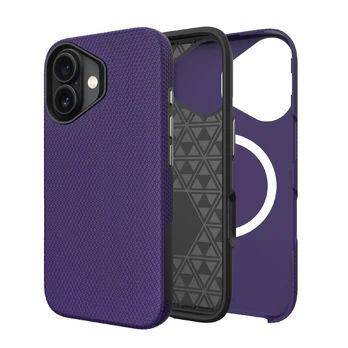 Dėklas Perfectionists Triangle Mag Case Apple iPhone 13 / 14 violetinis