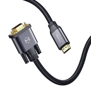 "Mcdodo" HDMI ir VGA dvikryptis juodas 2 m ilgio kabelis CA-7770