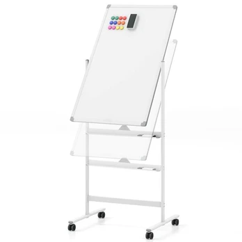 Costway dvipusė mobilioji lenta ,60 x 90 cm, balta
