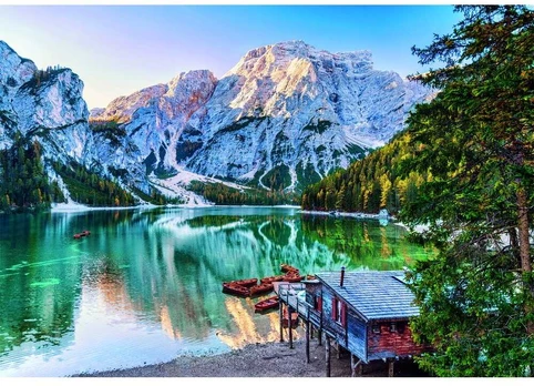 Clementoni CLE puzzle 1000 Compact Emerald Lake Braies 39934