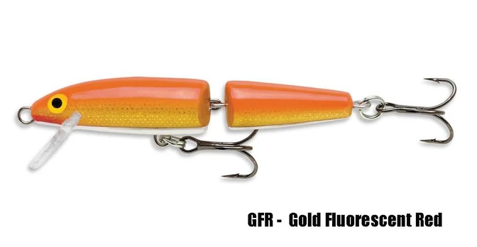 Vobleris Rapala Jointed Floating GFR Gold Fluorescent Red 11 cm