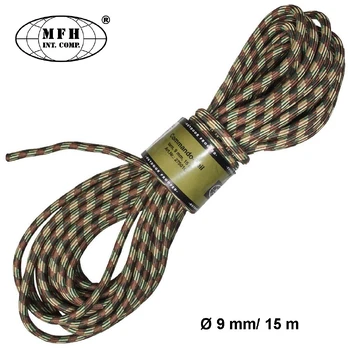 MFH universali virvė 15 m ilgio Ø 9 mm camo .
