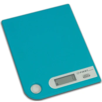 Virtuvinės svarstyklės TZS First Austria Kitchen Scale Electronic. Capacity 5KG/1G. With Hole. Light Blue FA-6401-1-BL