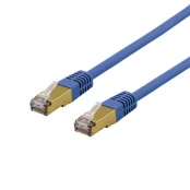 DELTACO S / FTP Cat6a pleistras, delta cert, LSZH, 2m, mėlynas kaina