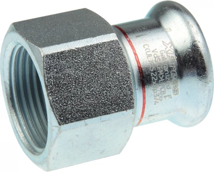 Straight connector 35x1'' F (Steel) KAN-therm