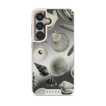 Shell Mosaic - Samsung Galaxy S25 Case, Elite Mirror Light (Magnetic) / Gold