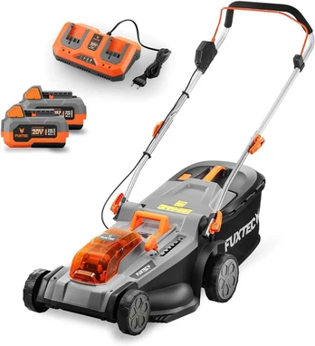 Fuxtec akumuliatorinė vejapjovė 40V 37 cm pjovimo plotis, reguliuojamas aukštis, FX-E2RM37SET