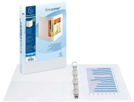 Exacompta 51945E, A4, A4+, Polypropylene (PP), Baltas, 550 sheets, 6 cm, 8.6 cm