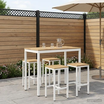 Sodo Baro Stalas Balta 108,5 x 55 x 105 cm