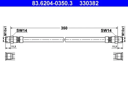 Stabdžių žarnelė ATE 83.6204-0350.3