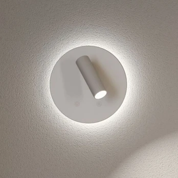 „Kiora“ LED sieninis prožektorius su akumuliatoriumi, baltas, aukštis 20 cm,