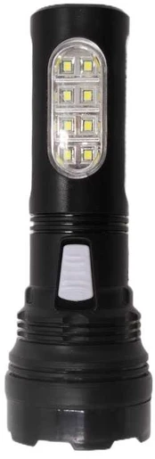 Įkraunamas LED žibintuvėlis - Juoda