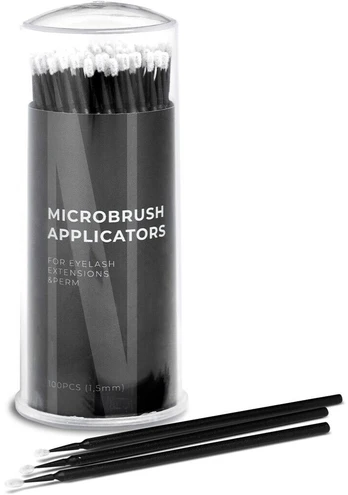 Nanolash Microbrush Aplikatoriai be pūkelių blakstienų aplikatoriai 1,5mm 100 vnt.
