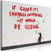 Artgeist Paveikslas - Quotes Graffiti (1 Part) Wide kaina