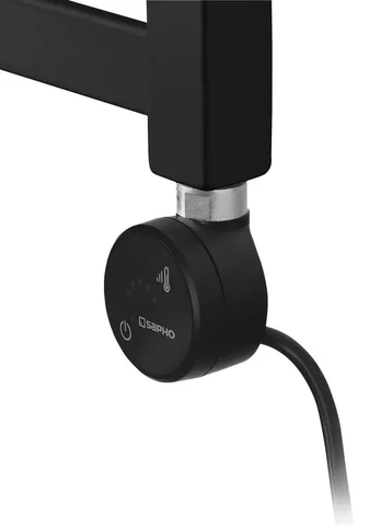 Sapho Moa - Kaitinimo elementas su termostatu ir Bluetooth valdymu, 600 W, matinės juodos spalvos MOA-B-600