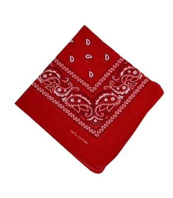 Universalus šalikas- bandana, raudona, unisize