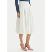 ONLY Trapecijos formos sijonas Maila 15369555 Balta Regular Fit