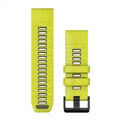 Apyrankė Garmin QuickFit 26 Watch Bands, Amp Yellow/Graphite Silicone kaina