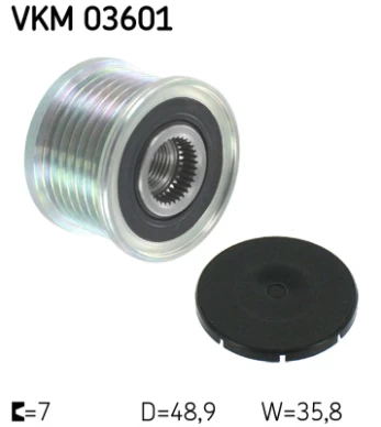 SKF VKM 03601 Freewheel alternator pulley