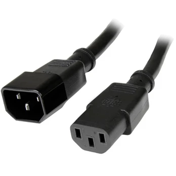Maitinimo kabelis, ilgiklis su įžeminimu 1.8m 250V (juodas)