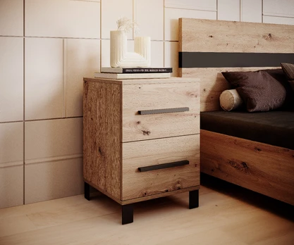 Nightstand with drawers MALEN