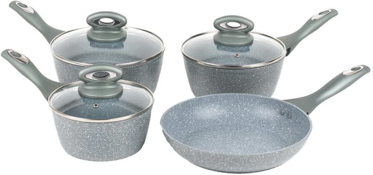 Salter BW04151G1EU7 Timeless Collection Stainless Steel 5 Piece Pan Set