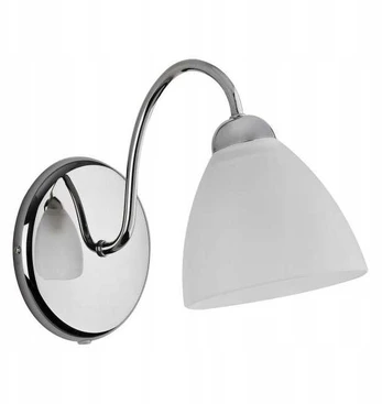Sieninis šviestuvas Kinkiet oprawa ścienna Alfa Ariel 1x60W E27 balta/chrom 22600