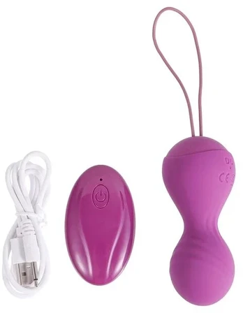 Vaginalinis rutulinis vibratorius su nuotolinio valdymo pulteliu