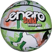 PIŁKA krepšiniui ENERO SOLID R.7 ZIELONO-BALTA kaina
