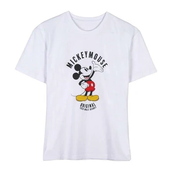 Marškinėliai moetrims Mickey Mouse, balti, XS