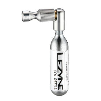 Lezyne Trigger Drive CO2 pompa su suspausto oro balionėliu 16 g / Gloss Sidabrinis