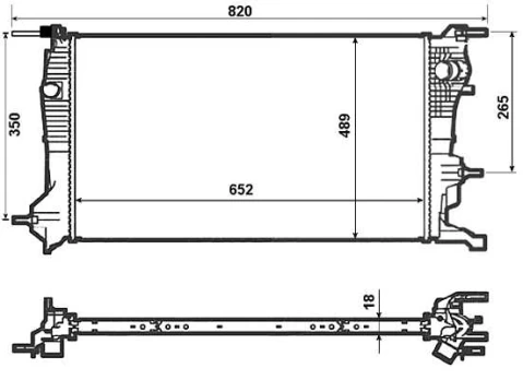 Variklio radiatorius NRF NRF 53965