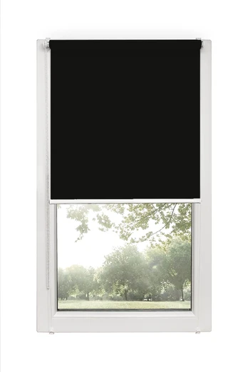 Ritininė užuolaida Karpol Mini, juoda, 60 cm x 150 cm