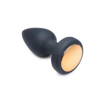 XR Brands Silicone LED Vibrating Plug Medium - Remote Control, 7 Modes