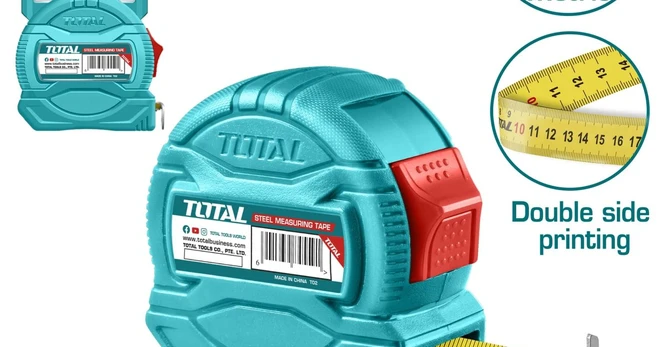 Ruletė TOTAL, 3 m, 16 mm, TMT34316M