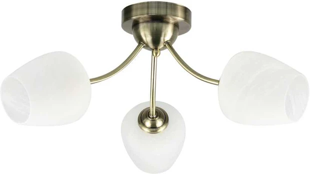ZINA CEILING LAMP PATINA 3X40 E27 Baltas LAMP