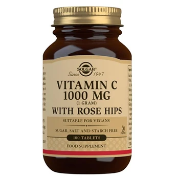 Rose Hips + Vitaminas C Solgar (100 uds)
