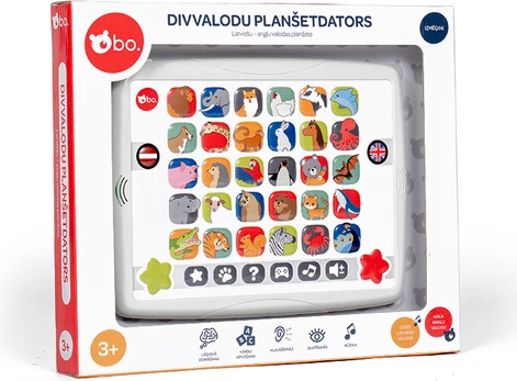 BO. Educational Toy - Bilingual Tablet (Latvian lang.)