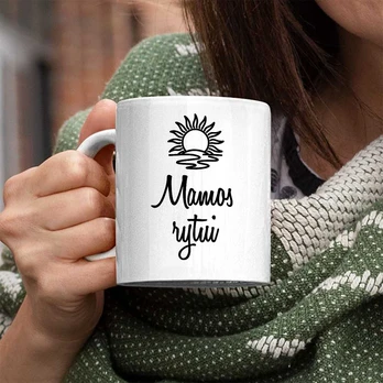 Puodelis "Mamos rytui"